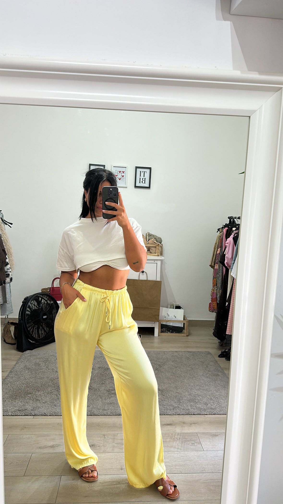 Panta Satin Giallo