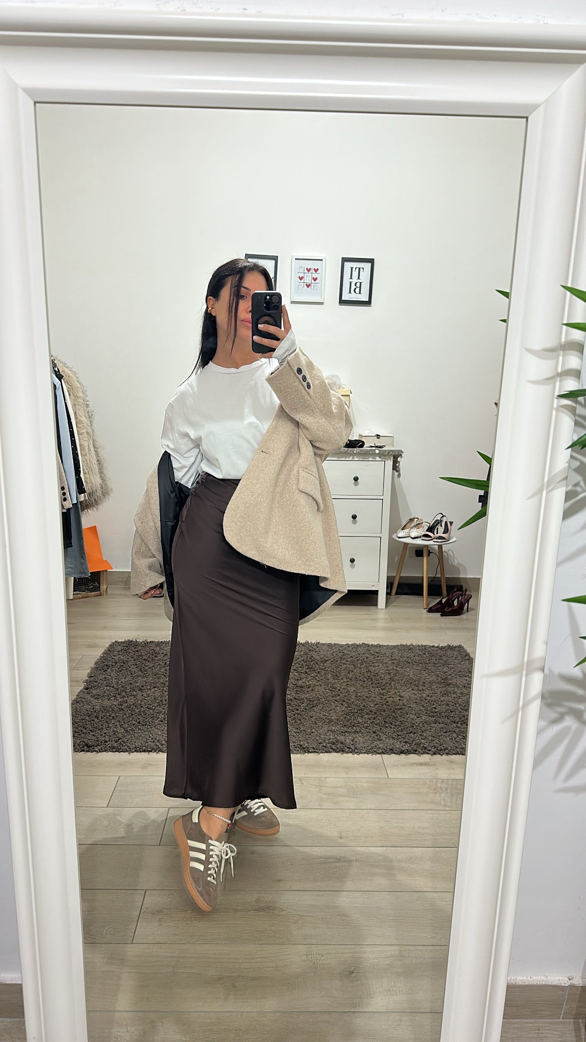 Longuette Raso - BROWN