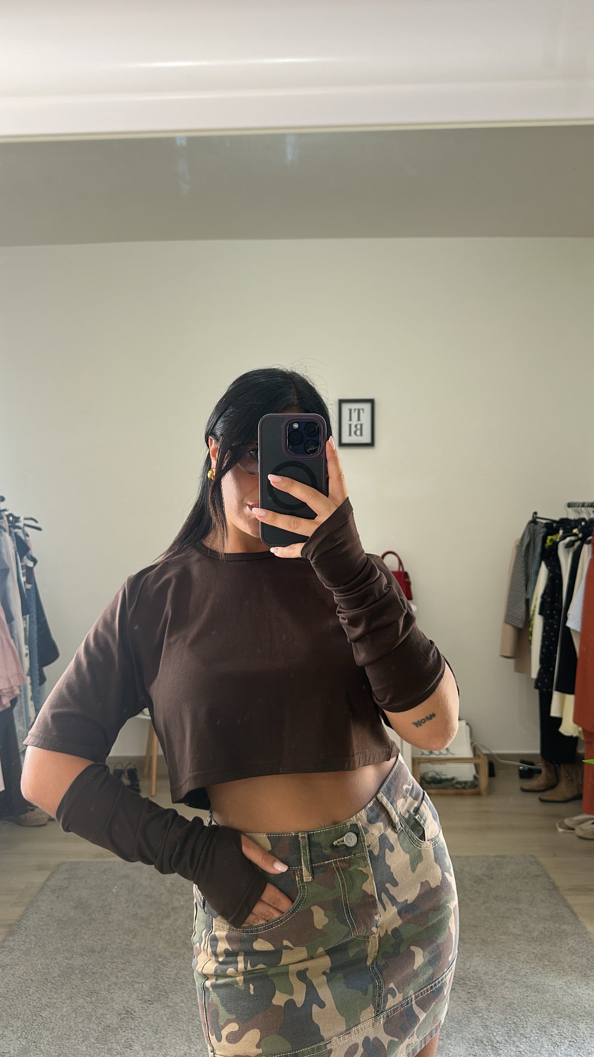 T shirt Crop manicotti