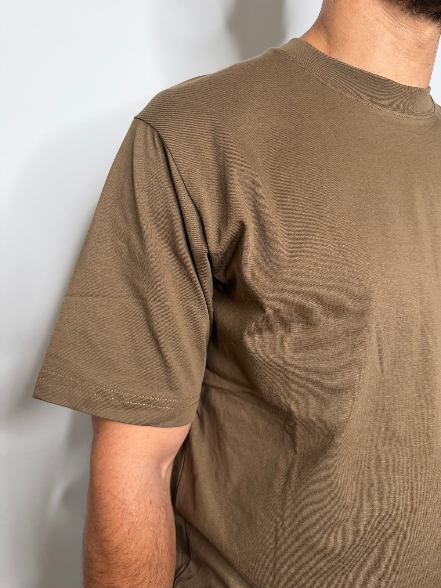 T SHIRT COTTON - Brown