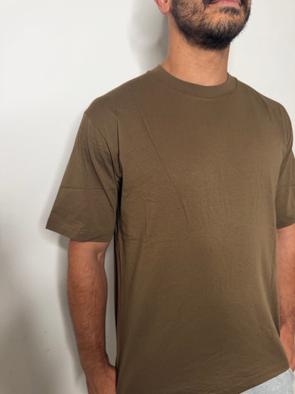 T SHIRT COTTON - Brown