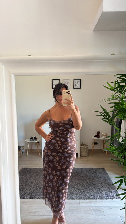 Dress flower - Marrone