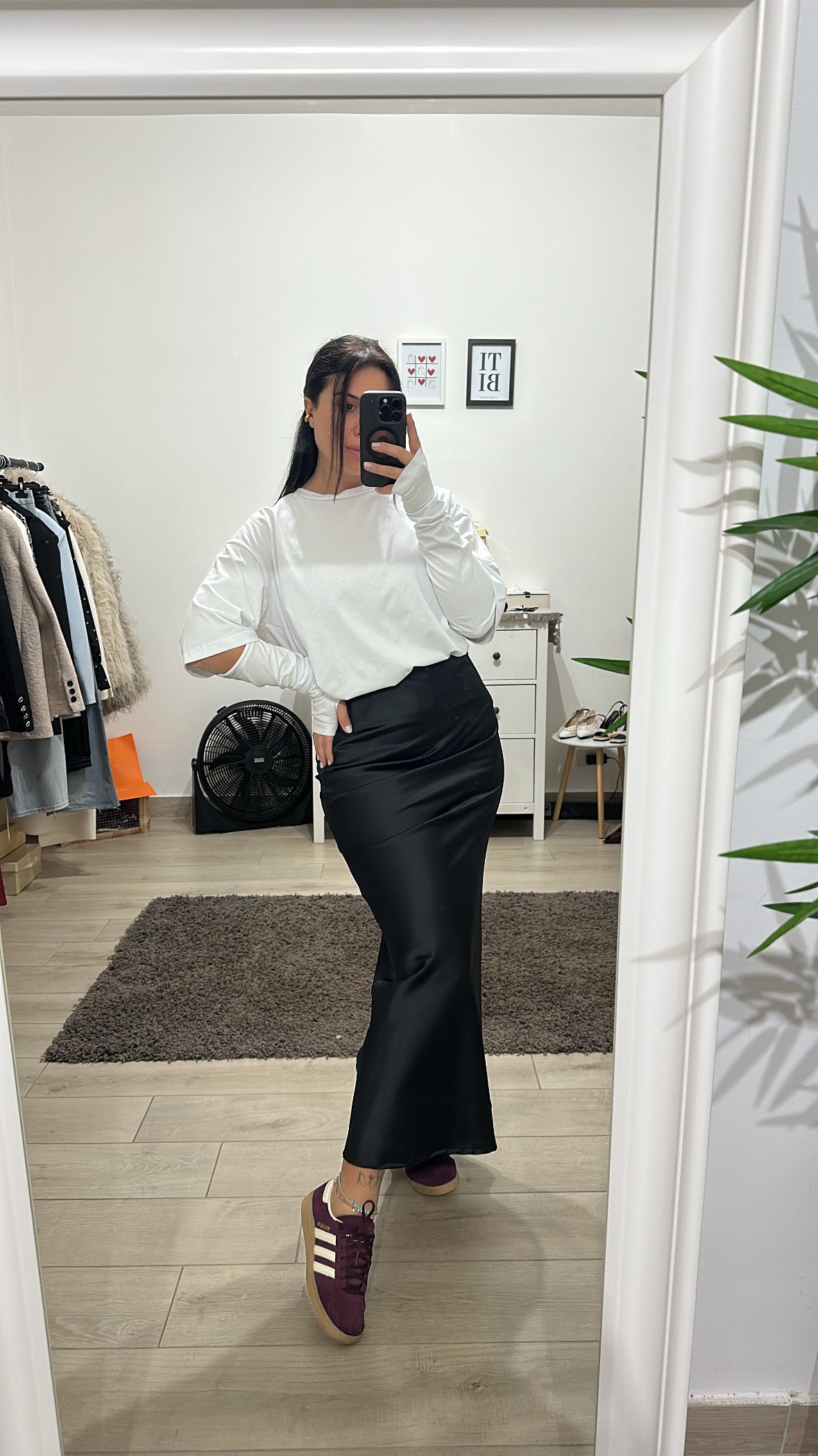 Longuette Raso - BLACK