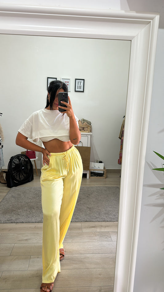 Panta Satin Giallo