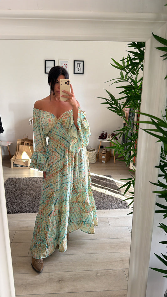 Abito Afrodite Verde Acqua