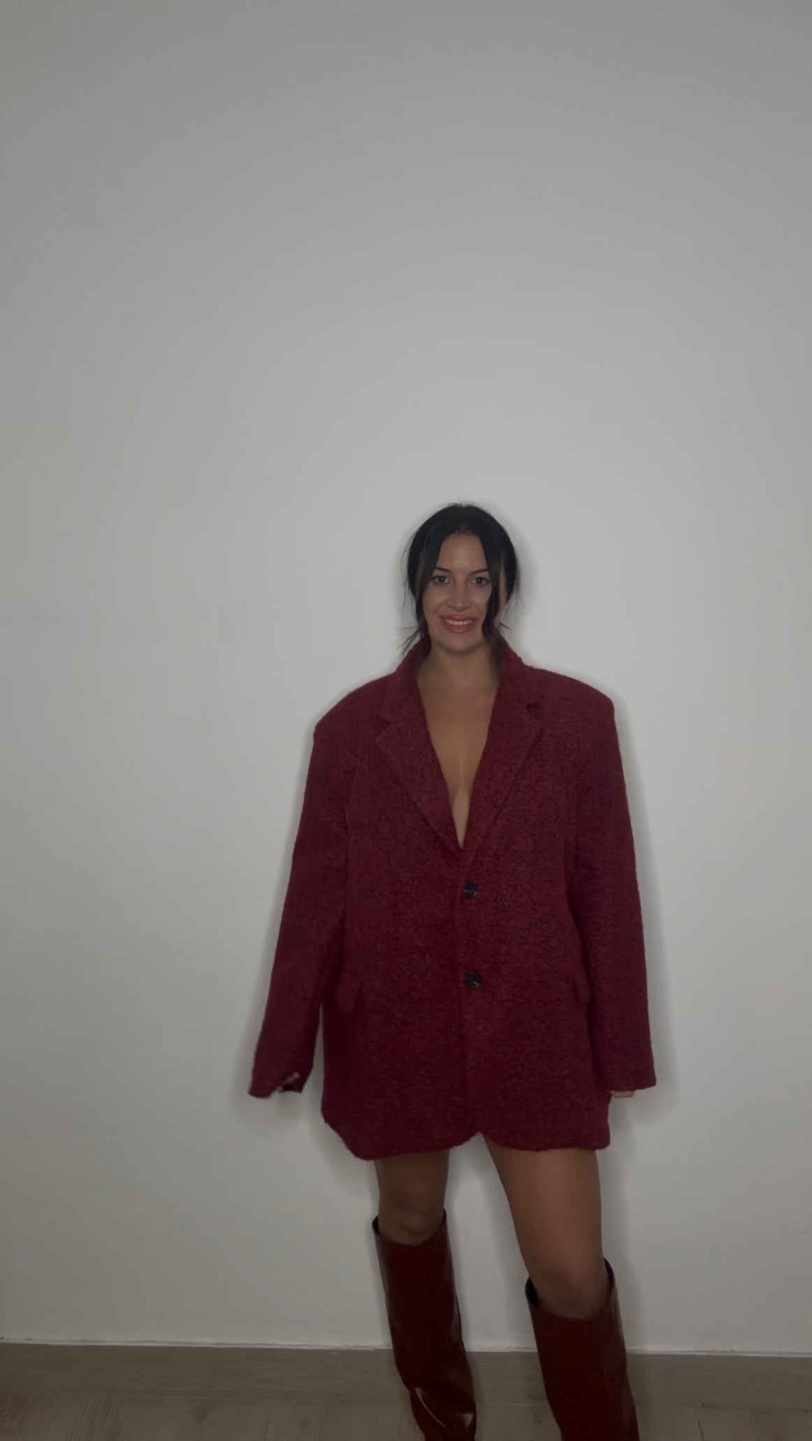 Blazer Winter bordeaux