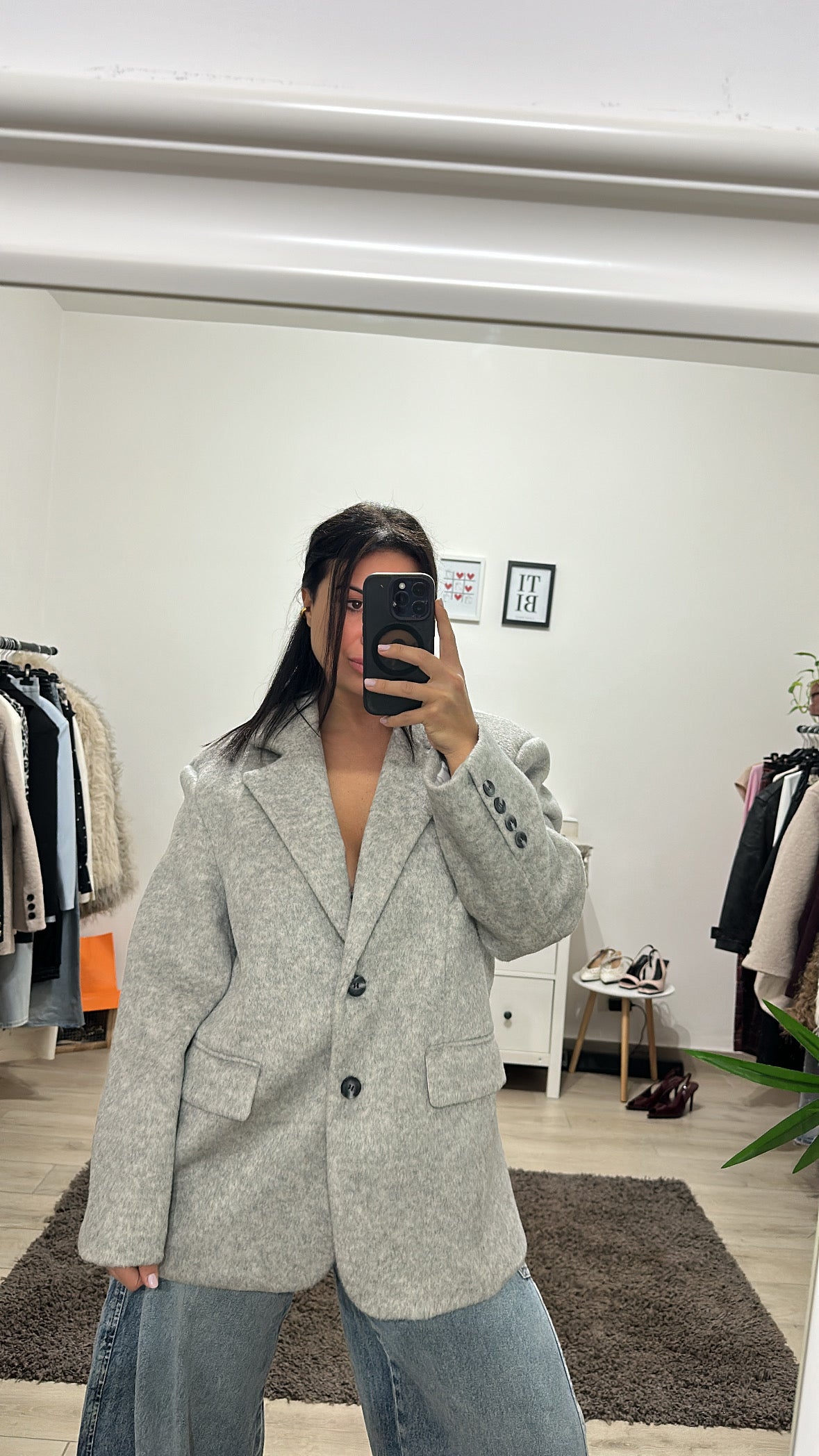 Blazer Nuvola Grigio By Lumina