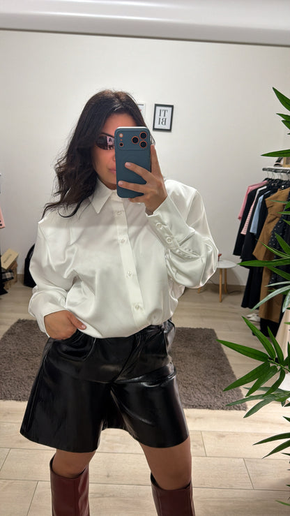 Camicia raso bianca